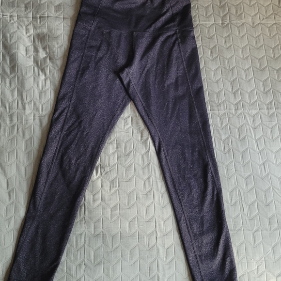 Tuff Athletics High Rise Leggings Size S Black Grey Sculpt Gym Yoga Workout - Picture 2 of 8